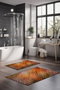 Mijölnir CT-5010 Juego de Alfombrillas de Baño de 2 Piezas, Poliéster Suave y Duradero, Antideslizante, Antibacteriano, Lavable a Máquina, 40x60cm y 60x100cm